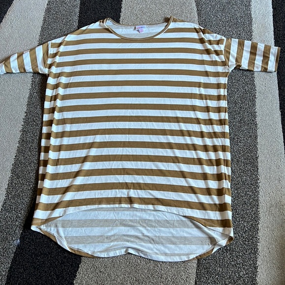 LuLaRoe Irma size Small white and gold - Picture 1 of 3
